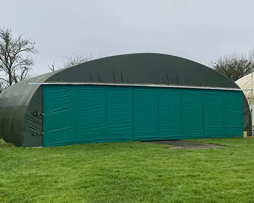 Green & White Blackout Polythene